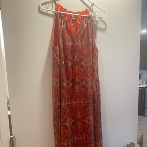 Orange paisley sundress
